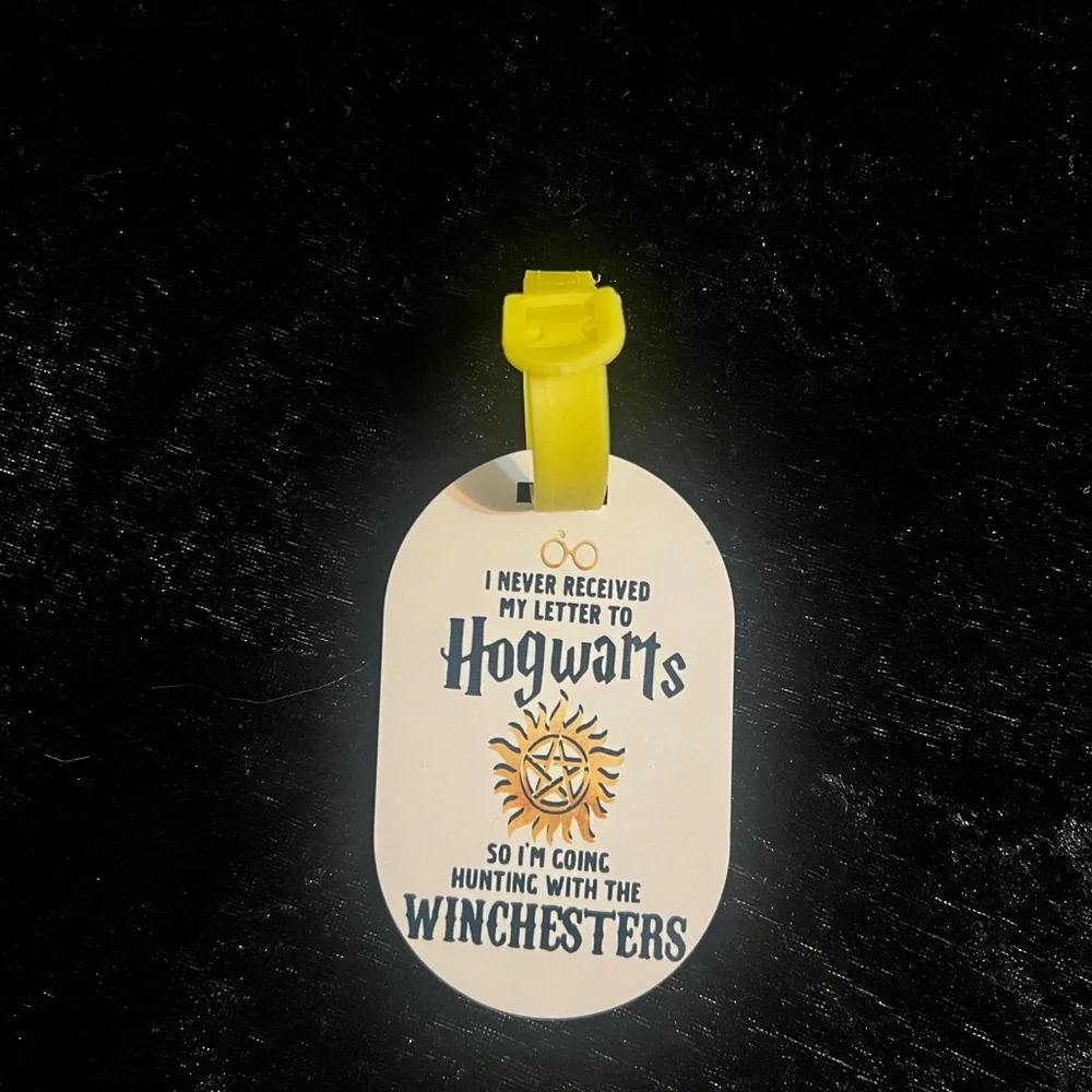 Supernatural Hogwarts - Custom Hardboard Luggage Tags – Personalize Your Travel!